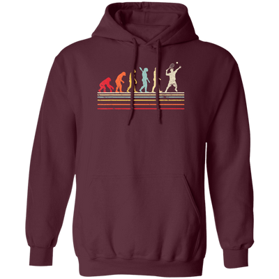 Retro Tennis, Funny Tennis Retro Style Pullover Hoodie