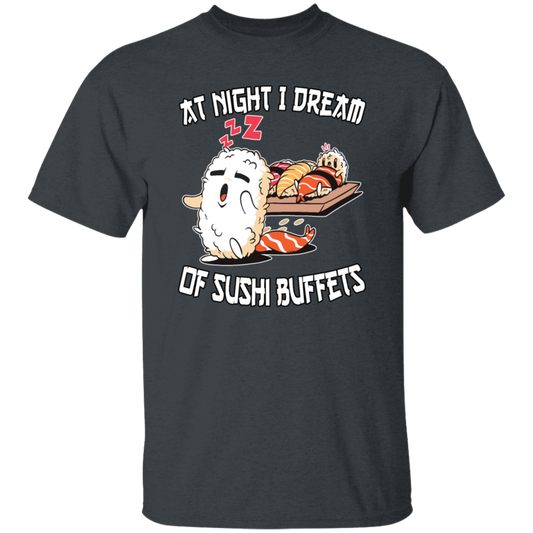 At Night I Dream Of Sushi Buffet Kawaii Food Lover