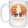 Sequoia Park Lover, National Gift, Retro Park Gift, Mountain Lover Gift, Sequoia Gift White Mug