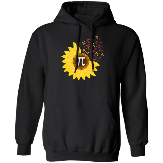 Sunflower Pi, Pi Number, 100 Days Of School Math, Love Mathemetic Gift Idea Pullover Hoodie