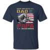 Papa Gift Daddy And Son, I Have Two Titles Dad And Papa, I Rock Them Both