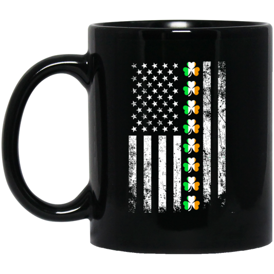 Love Irish Day Patrick Day American Flag Usa Lover Shamrock