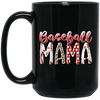 Best Mama, Baseball Mama, Love Baseball Gift, Gift For Mama, Mother's Day Gift, Sport Mom Black Mug