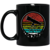 Retro Sonne Telescope Sky Astronomy Univers Black Mug