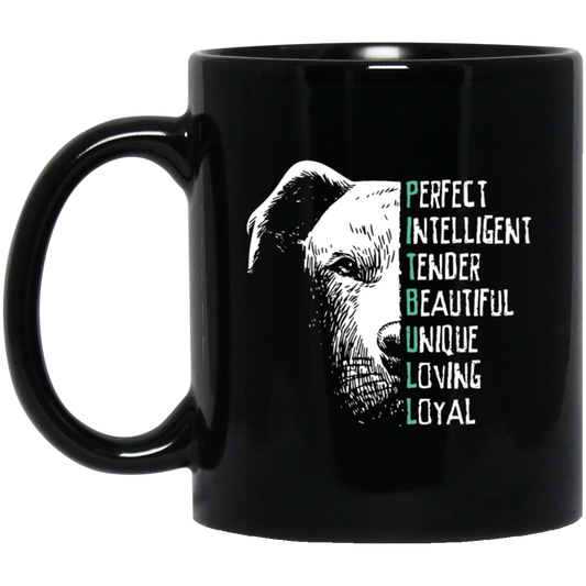 Perfect Pit Bull Dog, Dog Training Black Mug