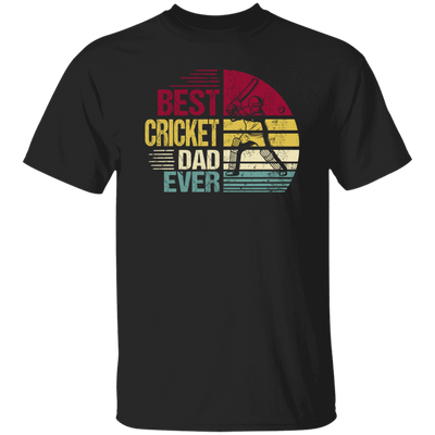 Retro Cricket Love Gift, Best Cricket Dad Ever, Daddy Gift, Best Cricket Unisex T-Shirt