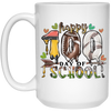 Happy Because Of My School, Love To Study, Happy 100 Days Of School White Mug
