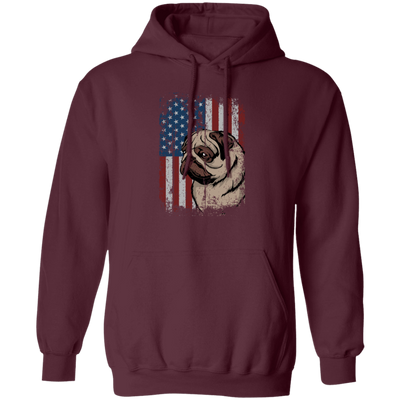 Cute Pug Patriotic America Flag Gift