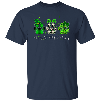 Love Shamrock Paw St Patrick Cute Cat Paw Irish Patrick Day