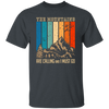 The Mountain Are Calling, And I Must Go, Retro Mountain Lover, Hiking Unisex T-Shirt