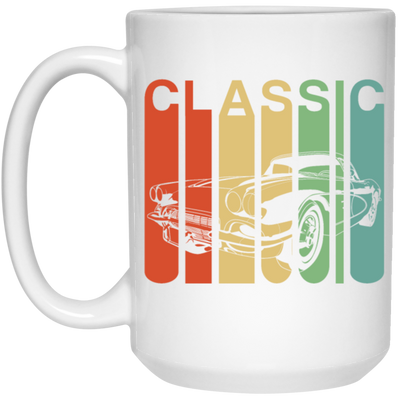 Muscle Car Vintage Car Gift Classic Car American Car Lover White Mug