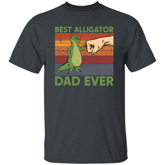 Ever Fathers Day Best Alligator Dad Fist Bump Vintage Unisex T-Shirt