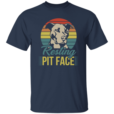 Retro Funny Pit Bull, Pit Face, Dog Lover Gift