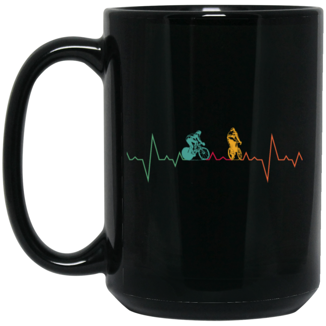 Cycling Heartbeat, Retro Heartbeat Cycling Lover