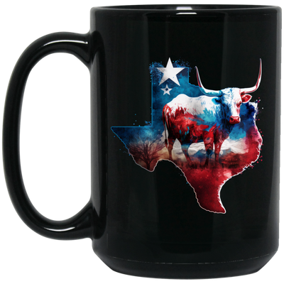 Love Texas, Cow In Texas, Best Of Texas, Best Cow Lover Gift, Texas Cow Black Mug