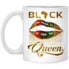 Love Black Gift Black Queen African Pan Flag Red Green Sexy Lips