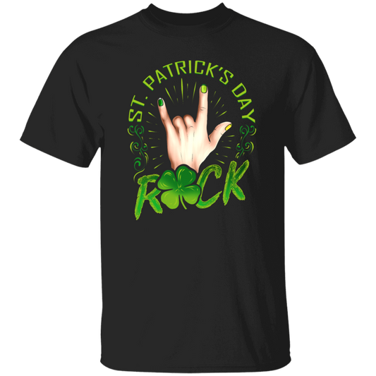 Rock Lover, St Patricks Day, Sign Of The Horns Hand Logo Gift Unisex T-Shirt