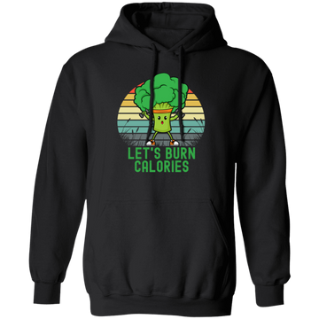 Retro Healthy Lets Burn Calories Do Excercise Broccoli