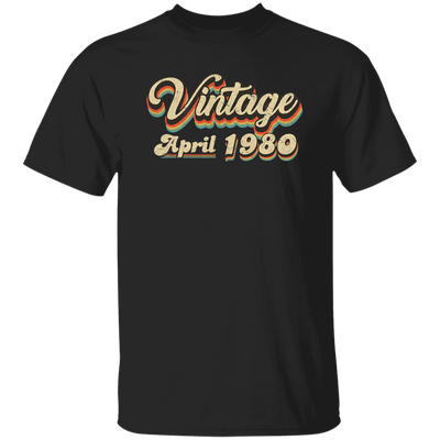 Birthday Gift Vintage April 1980 Unisex T-Shirt