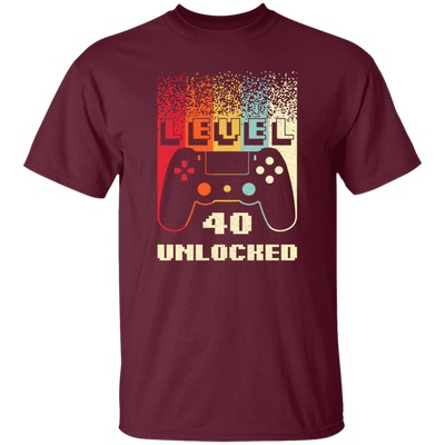 Retro 40th Birthday Gift, Level 40 Unlocked, Play Gaming Lover