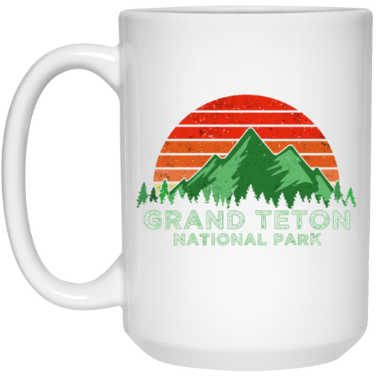 Vintage Grand Teton National Park Souvenir Retro