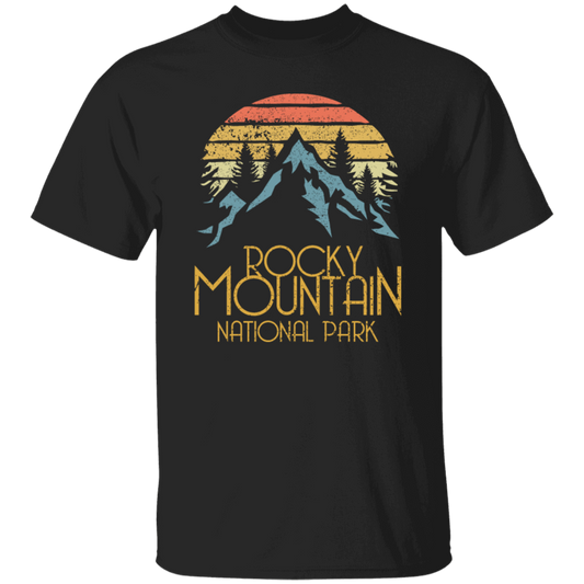 Vintage Rocky Mountains National Park, Retro Colorado National Park Gift