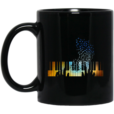 Music Is Life, Hands Playing On Piano Keyboard Gift For Music