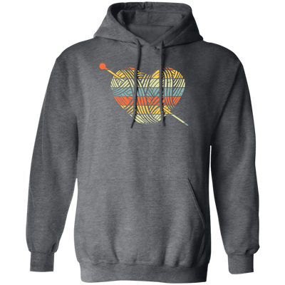 Knit A Heart, Knitting Crochet For My Love, Knitter Lover, Best Knit Ever Pullover Hoodie