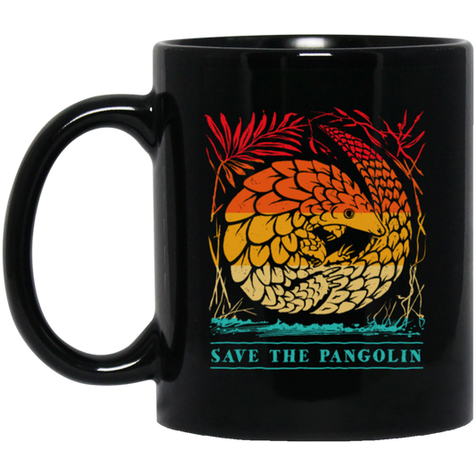 Save The Pangolin Rustic, Retro Pangolin Rustic