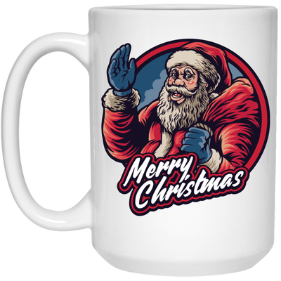 Merry Christmas Love Santa Gift Handsome Santa White Mug