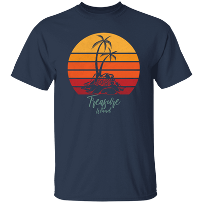 Beautiful Motive In Retro Style Treasure Island - Sunset Vintage Style Unisex T-Shirt