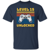 Retro 15th Birthday, Gaming Lover, Gift For Gamer 15 Years Gift Unisex T-Shirt