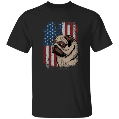 Cute Pug Patriotic America Flag Gift