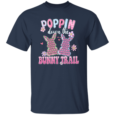 Love Bunny, Poppin Down The Bunny Trail, Pinky Bunny Gift, Funny Bunny Unisex T-Shirt