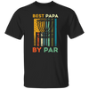 Best Papa By Par, Disc Golf Dad Retro