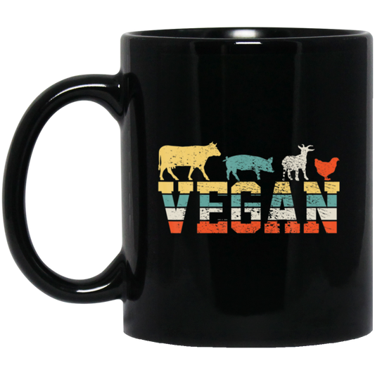 Retro Vegan, Animal Lover Vintage