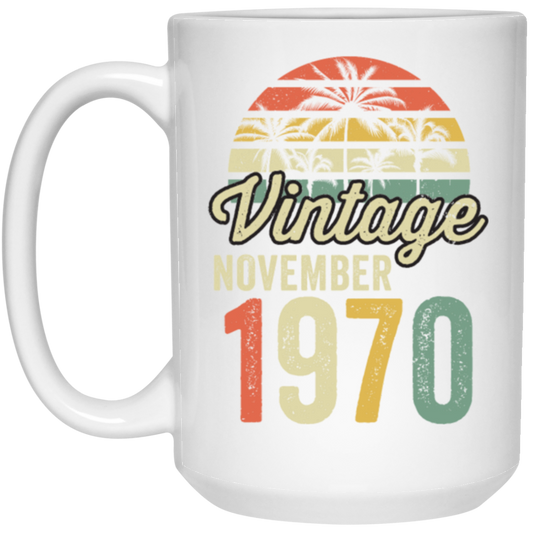 Vintage Since November 1970, 50th Anniversary, Retro 50th Birthday Gift