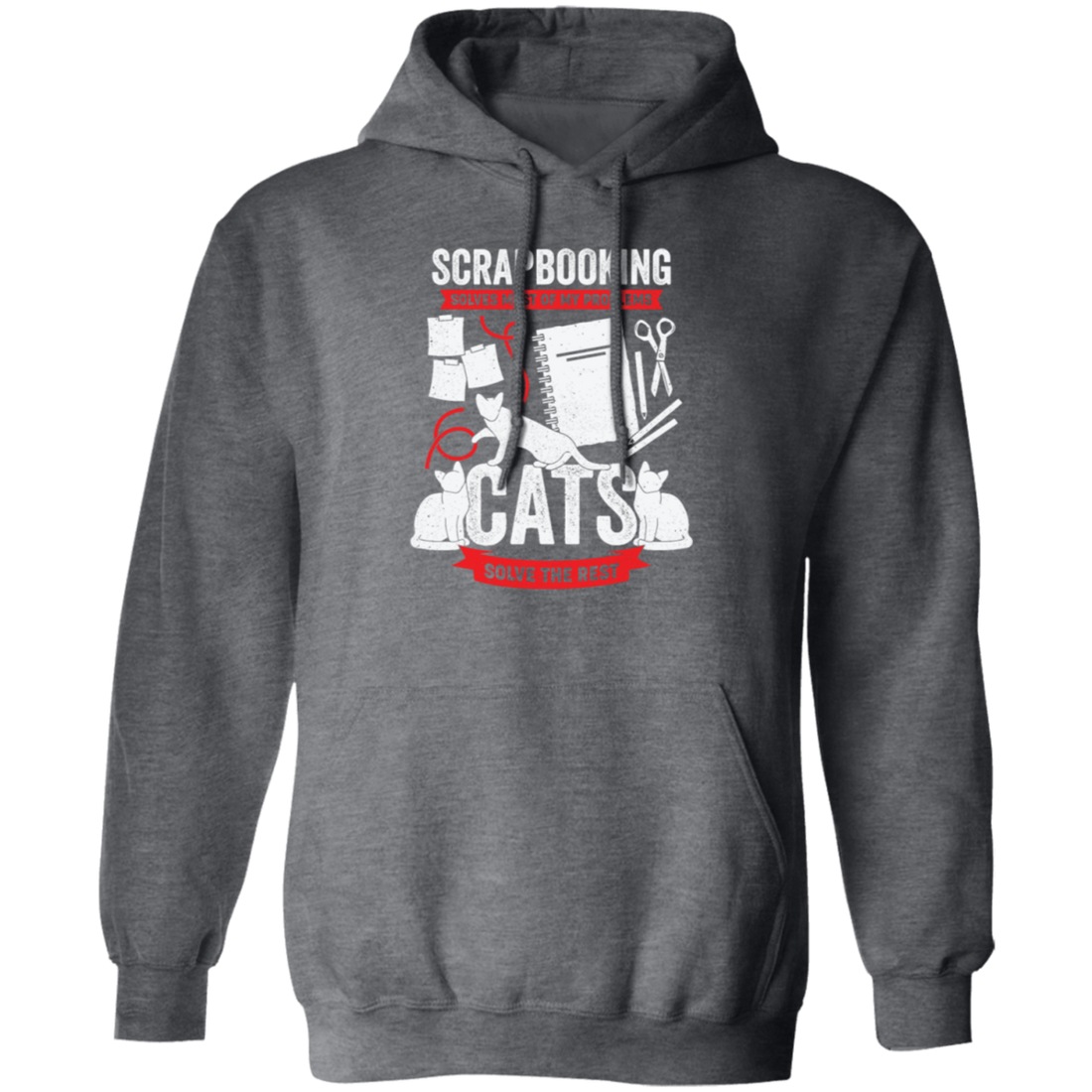 Cat Lover Gift, Scrapbooking Gift, Scrapbooker Vintage, Love Scrapbook Pullover Hoodie