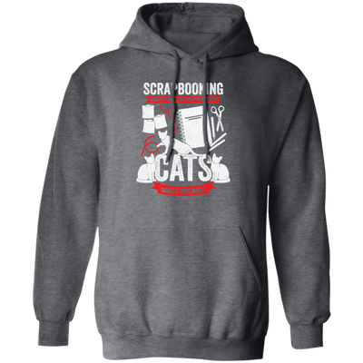 Cat Lover Gift, Scrapbooking Gift, Scrapbooker Vintage, Love Scrapbook Pullover Hoodie