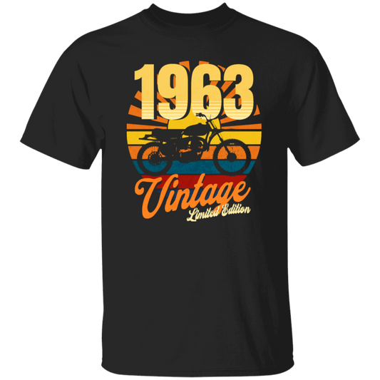 Vintage 1963 Gift, Motorbike Lover, Born In 1963, Limited Edition