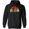 Vintage Biking, Cycling Biker Retro, Riding On Mountain Retro Pullover Hoodie