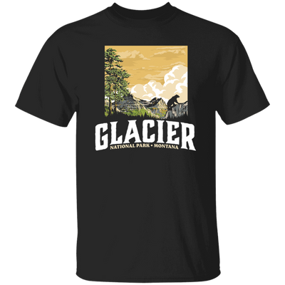 Glacier National Park, WPA Style Vintage Montana