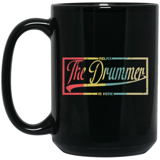 Retro Relax The Drummer Is Here Drummer, Vintage Drummers Birthday Gift