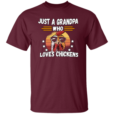 Just A Grandpa Who Loves Chicken Vintage