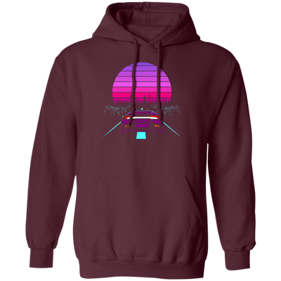 Auto 80s Gift Design Titled Retro Wave Sport Pullover Hoodie