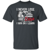 I Never Lose Taekwondo, I Win Or I Learn Gift, American Flag