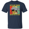 Retro Opossum Let's Eat Trash Unisex T-Shirt