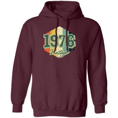 Retro 1976 Birthday Gift, Celebration 1976 Vintage, Born In 1976 Pullover Hoodie