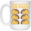 Retro Check Out My Six Pack, Funny Tacos Gift Idea