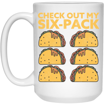 Retro Check Out My Six Pack, Funny Tacos Gift Idea